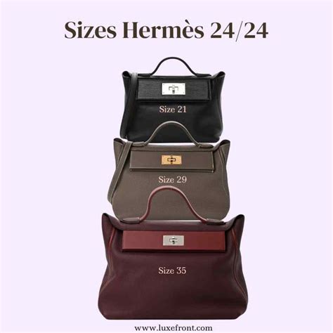 Hermes 24 24 sizes